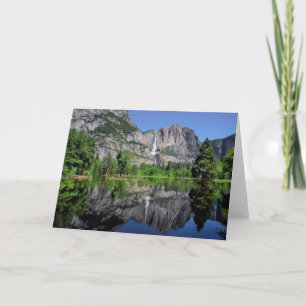 Yosemite Falls Reflection Card