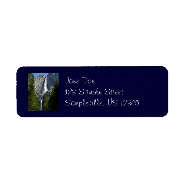 Yosemite Falls Return Address Label (Front)