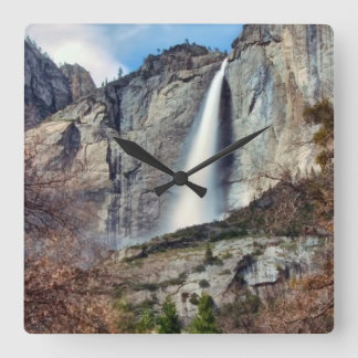 Yosemite Falls Square Wall Clock