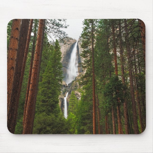 Yosemite Falls through the Forest Mouse Pad (Front)