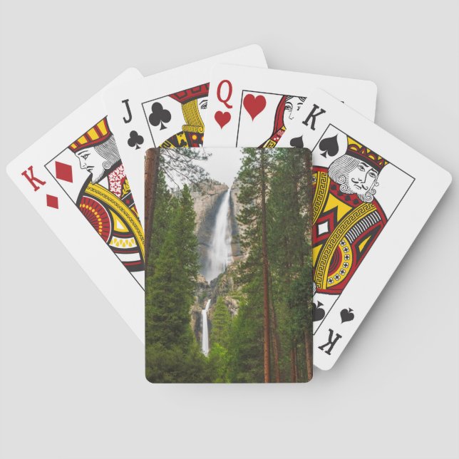 Yosemite Falls through the Forest Playing Cards (Back)