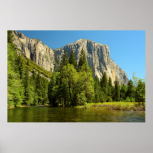 Yosemite From Valley Floor, Sierra-Nevada Poster