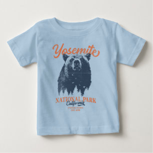 Yosemite Grizzly Bear California National Park Baby T-Shirt