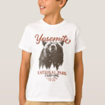 Yosemite Grizzly Bear California National Park T-Shirt<br><div class="desc">Ready to embark on your next outdoor adventure? This Yosemite National Park t-shirt is a perfect choice. With a bold black bear and scenic forest landscape, this shirt will inspire you to explore and embrace nature. Unleash your inner explorer and don't miss out on this chance to bring the wilderness...</div>