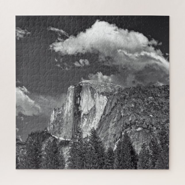 Yosemite - Half Dome - B-n-W - 20x20 - 676 pcs Jigsaw Puzzle (Vertical)