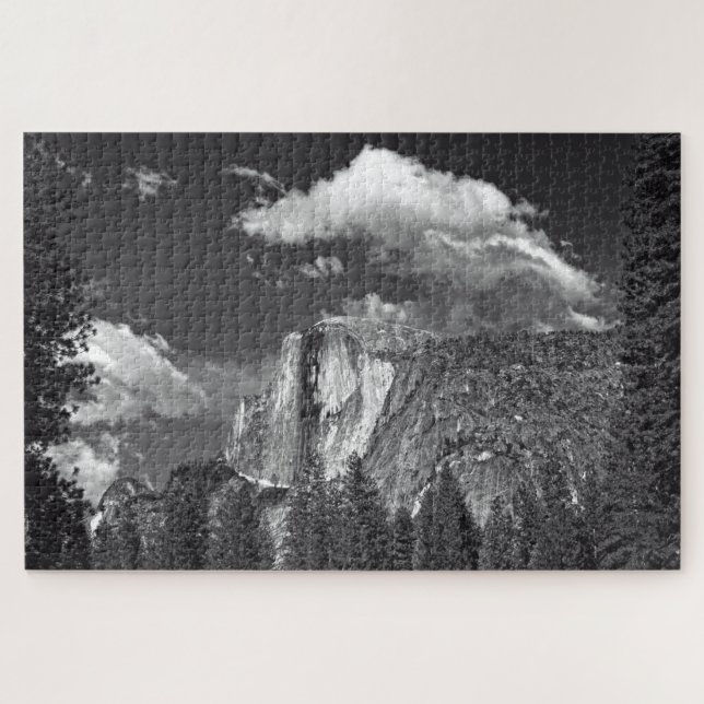 Yosemite - Half Dome - B-n-W - 20x30 - 1014 pcs. Jigsaw Puzzle (Horizontal)