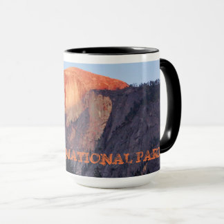 Yosemite Half Dome Sunset  Mug