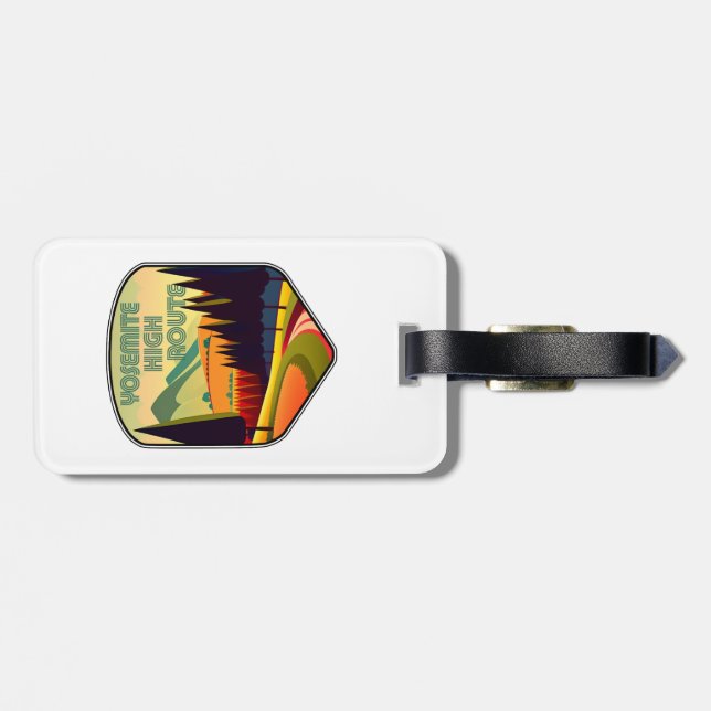 Yosemite High Route Colours Luggage Tag (Back Horizontal)