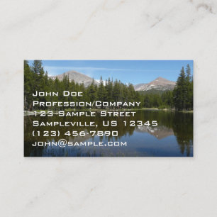 Yosemite Lake Reflection Business Card