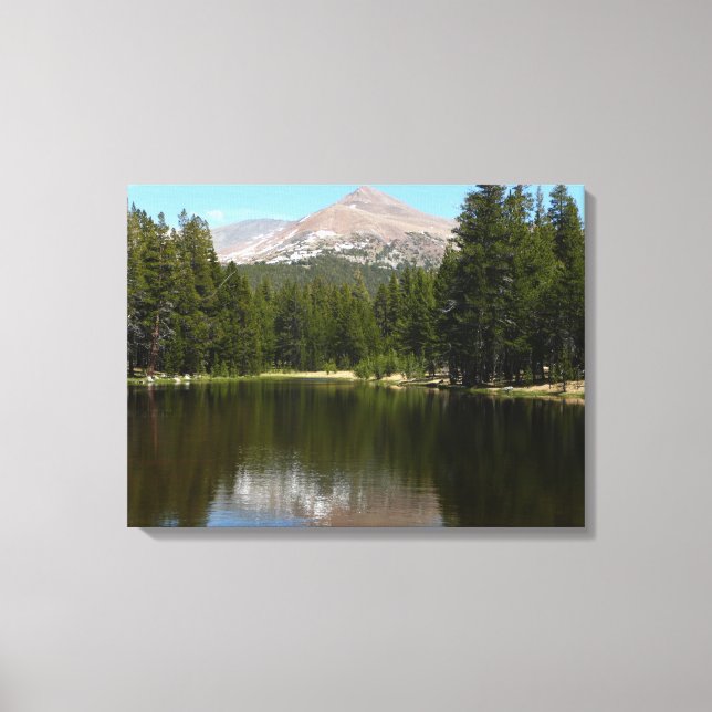 Yosemite Lake Reflection Canvas Print (Front)