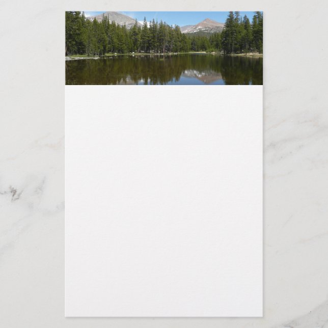 Yosemite Lake Reflection Stationery (Front)