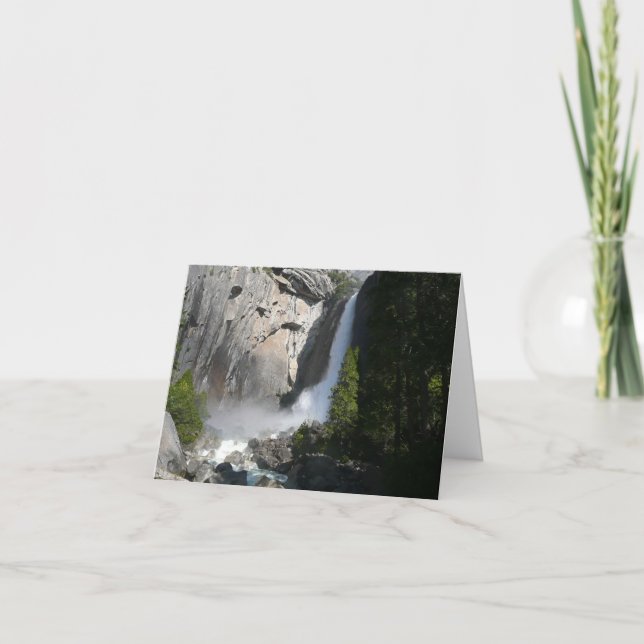Yosemite Lower Falls from Yosemite National Park Card (Front)