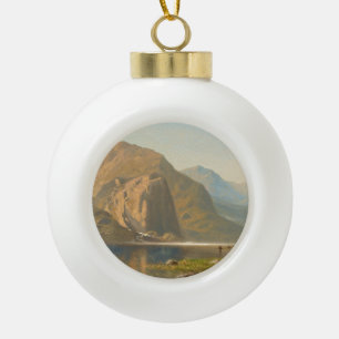 Yosemite Majestic Landscape by Albert Bierstadt Ceramic Ball Christmas Ornament