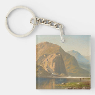 Yosemite Majestic Landscape by Albert Bierstadt Keychain