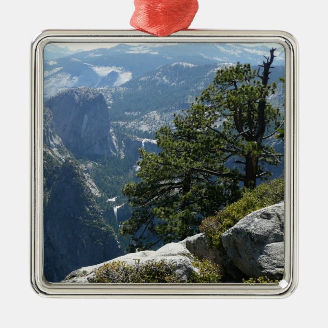 Yosemite Mountain View in Yosemite National Park Metal Ornament (Front)