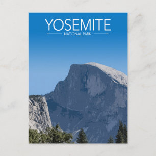 Yosemite National, California Park Stylised Travel Postcard