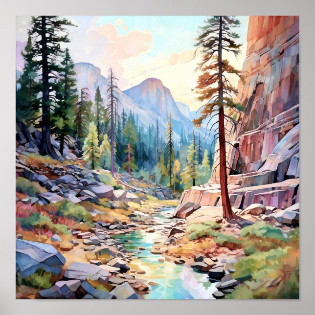 Yosemite National Park Art Print (Front)