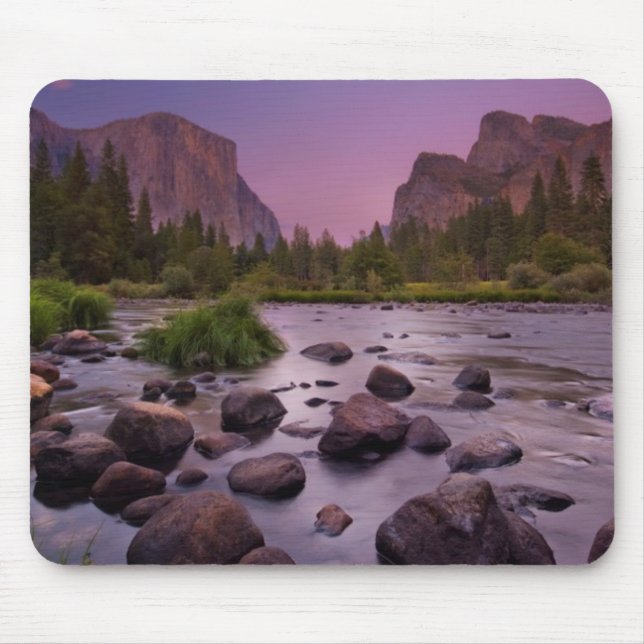 Yosemite National Park at Dusk Mouse Pad (Front)