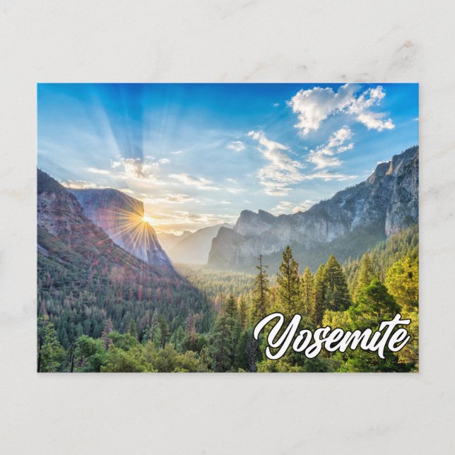 Yosemite National Park, At Sunrise Postcard (Front)
