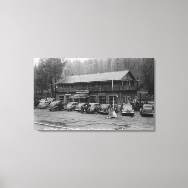 Yosemite National Park Bear Creek Lodge Canvas Print (Front)
