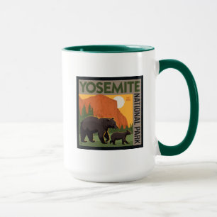 Yosemite National Park   Bear Family Mug