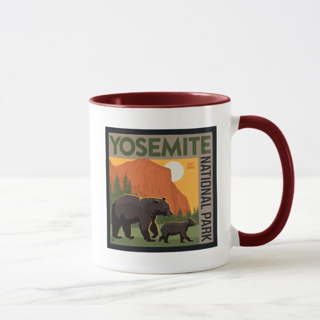 Yosemite National Park | Bear Family Mug (Right)