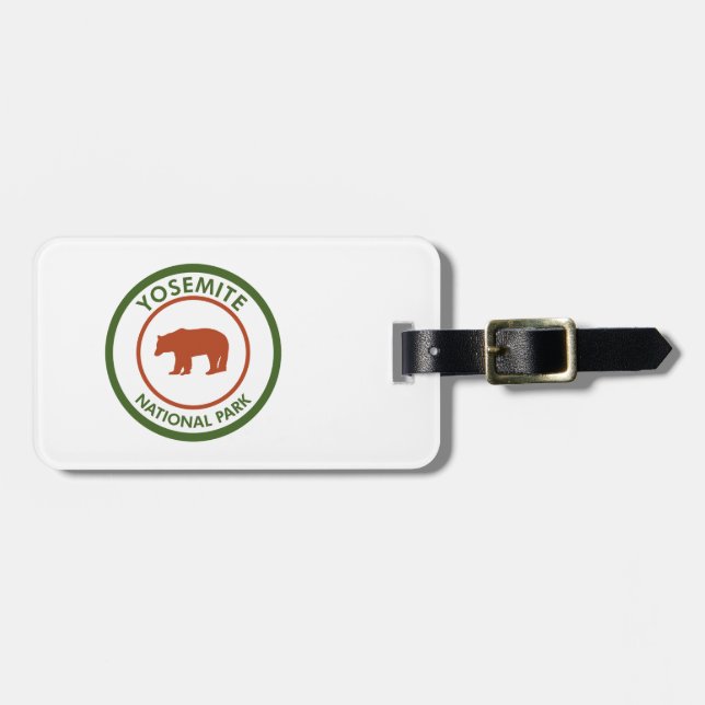 Yosemite National Park Bear Luggage Tag (Front Horizontal)