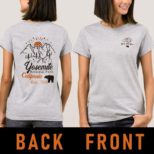 Yosemite National Park Bear Minimalist Mountain T-Shirt