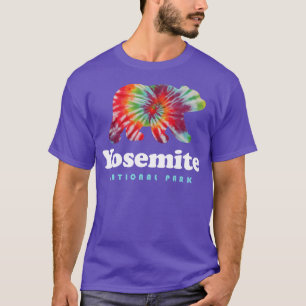 Yosemite National Park Bear Tie Dye California T-Shirt