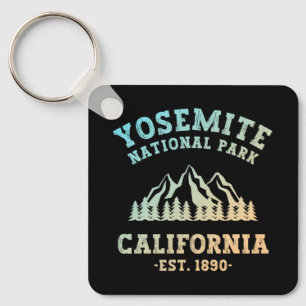 Yosemite National Park California Hiking Gradient Keychain