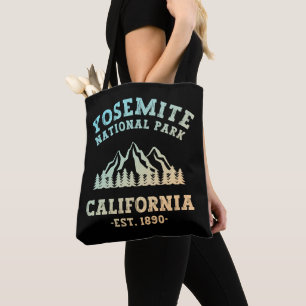 Yosemite National Park California Hiking Gradient Tote Bag