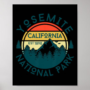 Yosemite National Park California Hiking Nature Ou Poster