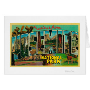 Yosemite National Park, California - Large Lette