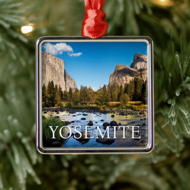Yosemite National Park, California Metal Ornament (Tree)