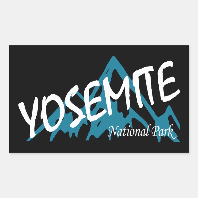 Yosemite National Park California Mountains Sticker (Front)