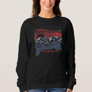 Yosemite National Park California Mountains Vintag Sweatshirt