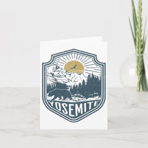Yosemite National Park California Nature Hiking Ou Card