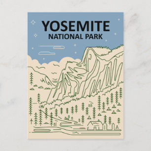 Yosemite National Park California Postcard