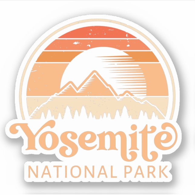 Yosemite National Park California Retro Vintage (Front)