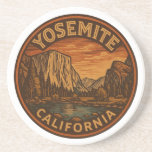 Yosemite National Park California Round Coaster<br><div class="desc">Bring the beauty of the great outdoors to your table with this Yosemite National Park California round sandstone coaster. Featuring detailed, nature-inspired artwork of Yosemite’s iconic landscapes, this absorbent stone coaster protects surfaces while adding rustic charm to your home, office, or cabin. A perfect gift for nature lovers, hikers, and...</div>