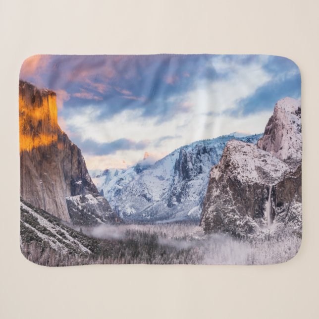 Yosemite National Park, California Sherpa Blanket (Front (Horizontal))