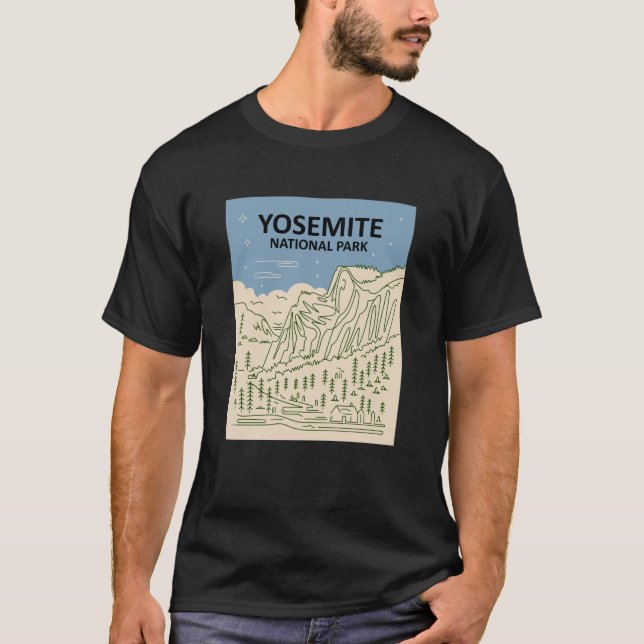 Yosemite National Park California T-Shirt (Front)