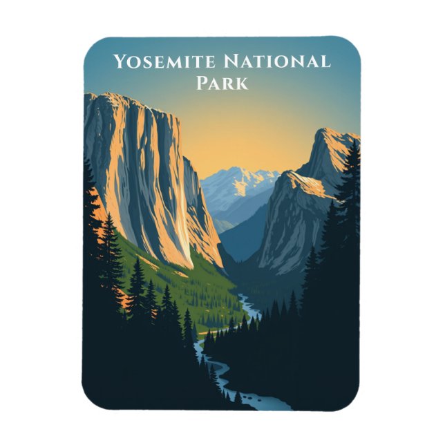 Yosemite National Park California Travel Landscape Magnet (Vertical)