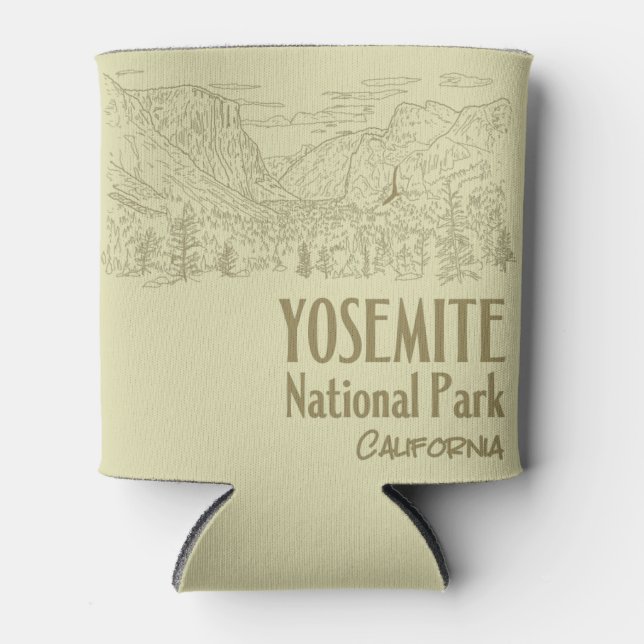 Yosemite National Park California Tunnel View Can Cooler (Front)