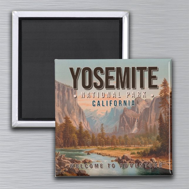 Yosemite National Park California Vintage 1980s Magnet (Creator Uploaded)