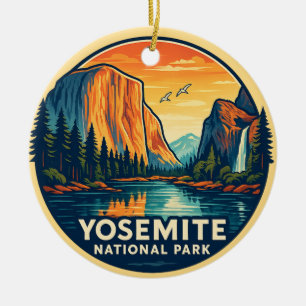 Yosemite National Park Ceramic Ornament
