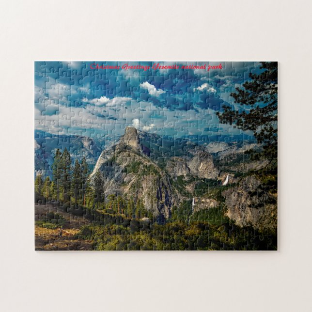 Yosemite national park. Christmas Greetings Jigsaw Puzzle (Horizontal)