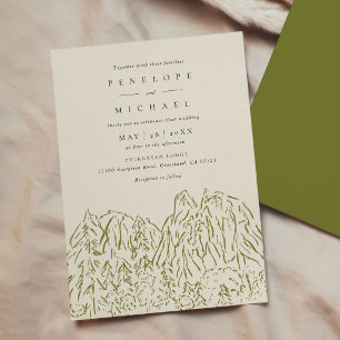 Yosemite National Park Destination Wedding Invitation