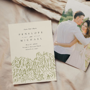 Yosemite National Park Destination Wedding Photo Save The Date