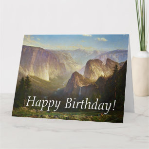 Yosemite National Park Domes Big Birthday Card